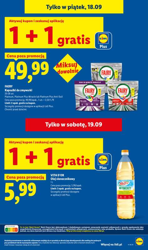Lidl - gazetka promocyjna Oferta od czwartku od czwartku 17.09 do soboty 19.09 - strona 15