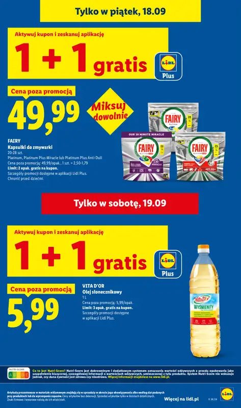 Lidl - gazetka promocyjna Oferta od czwartku od czwartku 17.09 do soboty 19.09 - strona 15