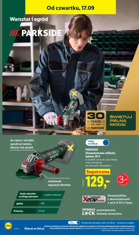 Lidl - gazetka promocyjna Oferta od czwartku od czwartku 17.09 do soboty 19.09 - strona 36