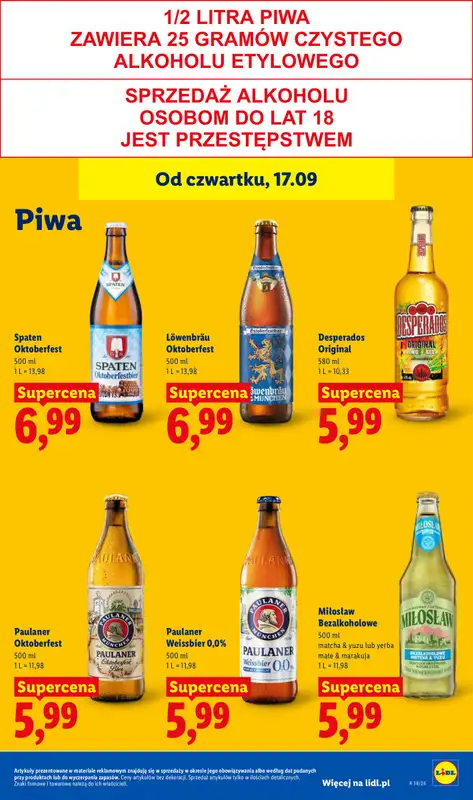 Lidl - gazetka promocyjna Oferta od czwartku od czwartku 17.09 do soboty 19.09 - strona 69
