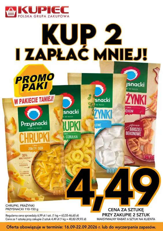 Kupiec - gazetka promocyjna Promopaki od środy 16.09 do wtorku 22.09 - strona 5