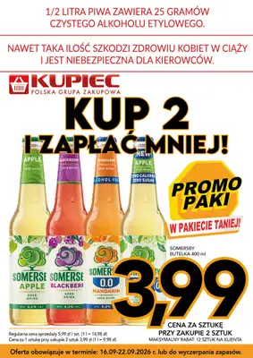Kupiec - gazetka promocyjna Promopaki od środy 16.09 do wtorku 22.09 - strona 9