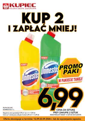 Kupiec - gazetka promocyjna Promopaki od środy 16.09 do wtorku 22.09