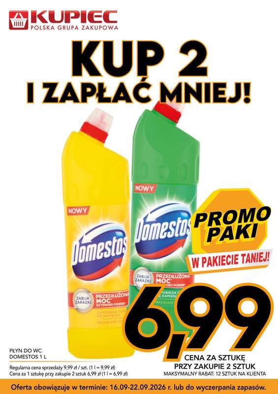 Kupiec - gazetka promocyjna Promopaki od środy 16.09 do wtorku 22.09
