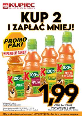 Kupiec - gazetka promocyjna Promopaki od środy 16.09 do wtorku 22.09 - strona 4