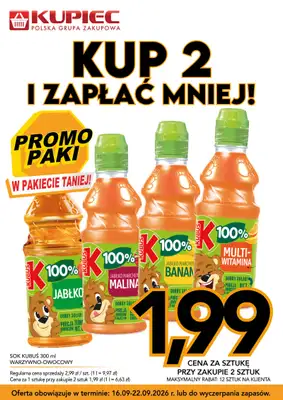 Kupiec - gazetka promocyjna Promopaki od środy 16.09 do wtorku 22.09 - strona 4