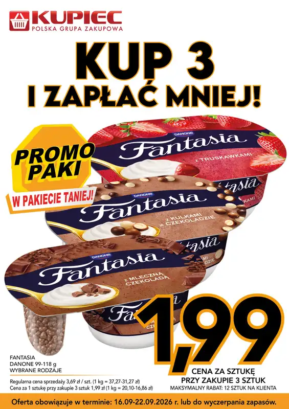 Kupiec - gazetka promocyjna Promopaki od środy 16.09 do wtorku 22.09 - strona 2