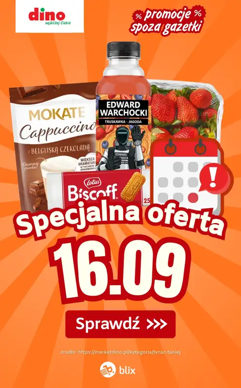 Dino - gazetka promocyjna Specjalna oferta na 16.09.2026 - promocje spoza gazetki  