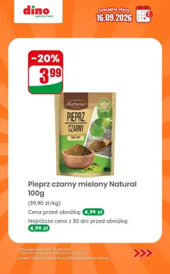 Dino - gazetka promocyjna Specjalna oferta na 16.09.2026 - promocje spoza gazetki od środy 16.09 do środy 16.09 - strona 7