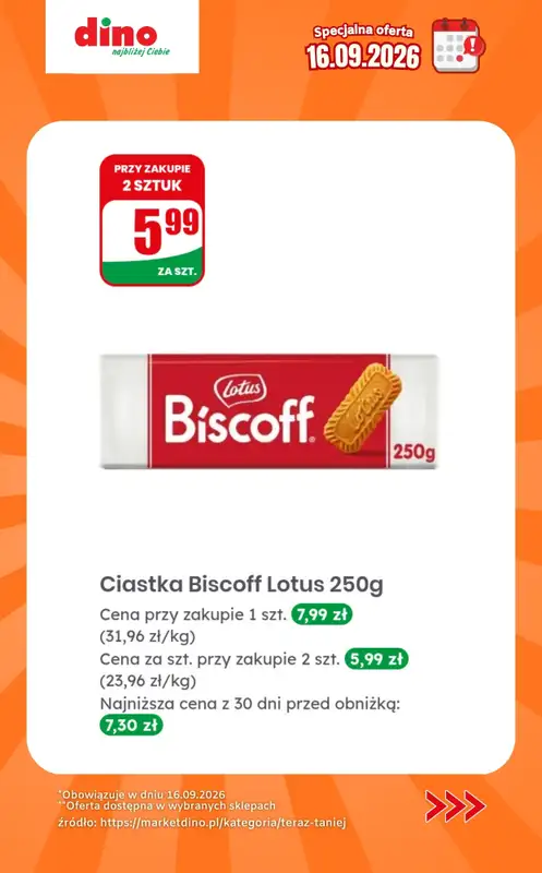 Dino - gazetka promocyjna Specjalna oferta na 16.09.2026 - promocje spoza gazetki od środy 16.09 do środy 16.09 - strona 5