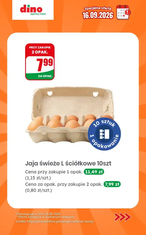 Dino - gazetka promocyjna Specjalna oferta na 16.09.2026 - promocje spoza gazetki   - strona 3