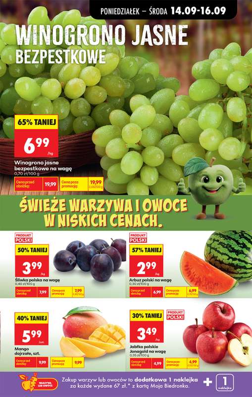 Biedronka - gazetka promocyjna Od poniedziałku od poniedziałku 14.09 do soboty 19.09 - strona 49