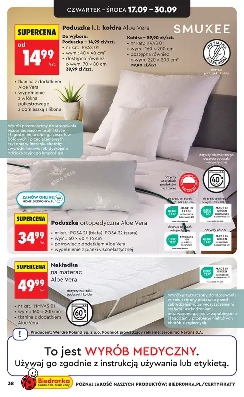 Biedronka - gazetka promocyjna Hity i inspiracje, od 12.09 od soboty 12.09 do środy 30.09 - strona 42