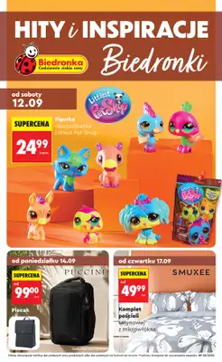 Biedronka - gazetka promocyjna Hity i inspiracje, od 12.09 od soboty 12.09 do środy 30.09