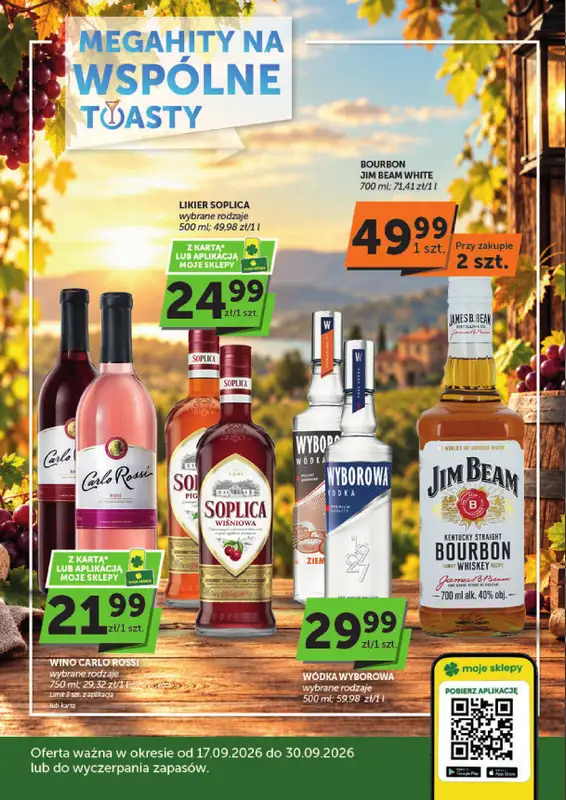 Groszek - gazetka promocyjna Gazetka alkoholowa  do środy 30.09