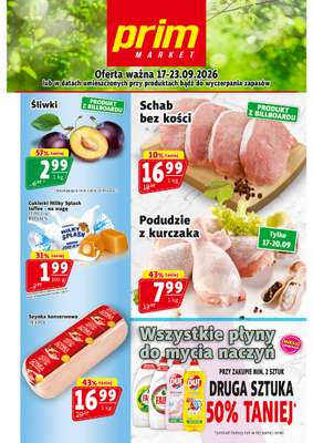 Prim Market - gazetka promocyjna Gazetka od czwartku 17.09 do środy 23.09