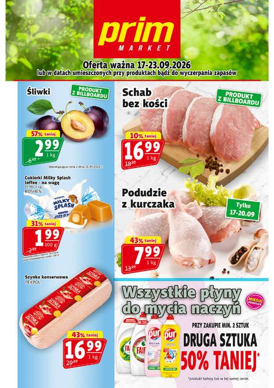Prim Market - gazetka promocyjna Gazetka od czwartku 17.09 do środy 23.09