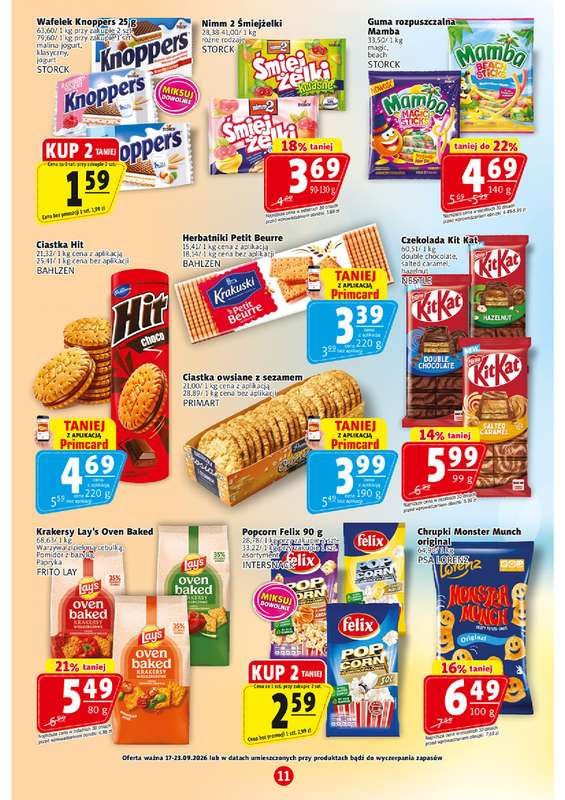 Prim Market - gazetka promocyjna Gazetka od czwartku 17.09 do środy 23.09 - strona 11