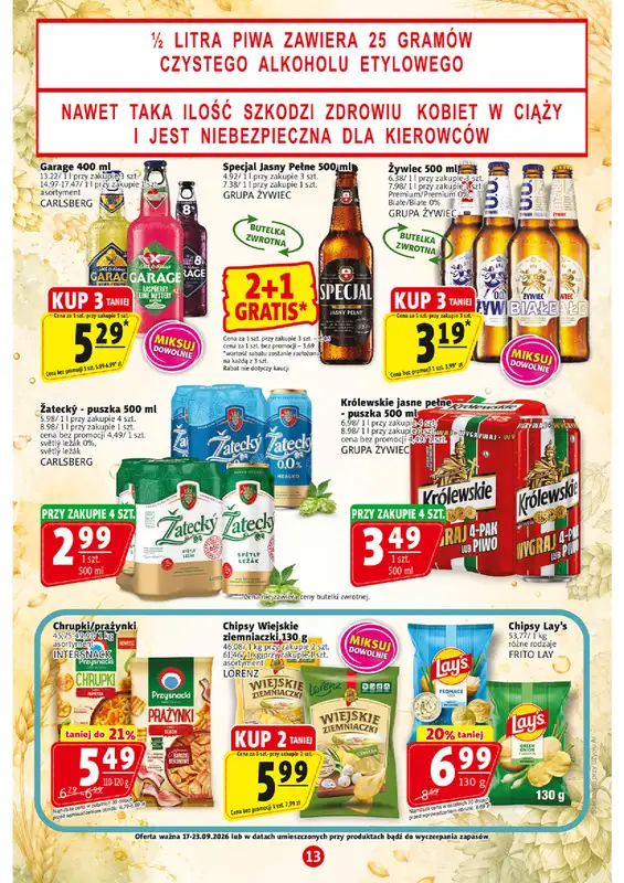 Prim Market - gazetka promocyjna Gazetka od czwartku 17.09 do środy 23.09 - strona 13