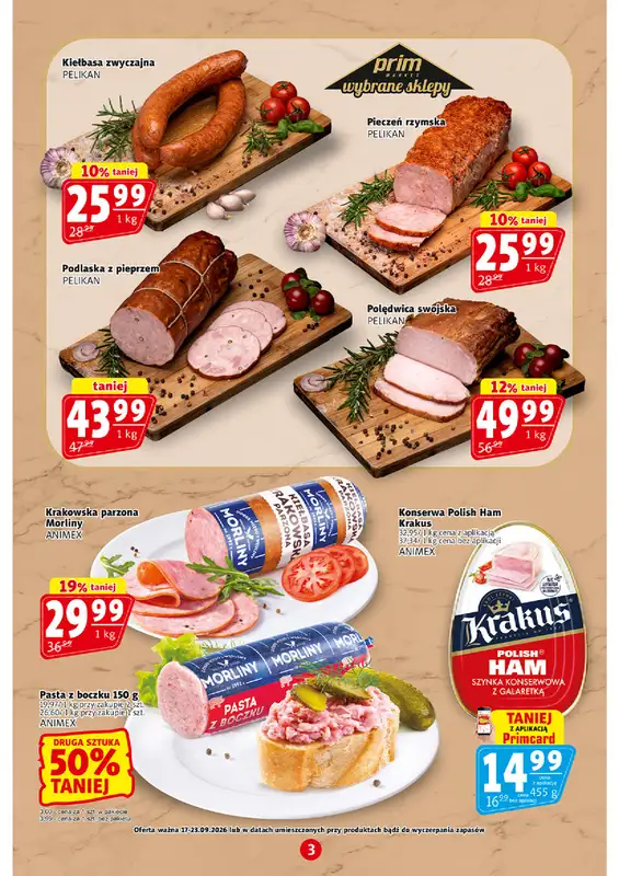 Prim Market - gazetka promocyjna Gazetka od czwartku 17.09 do środy 23.09 - strona 3