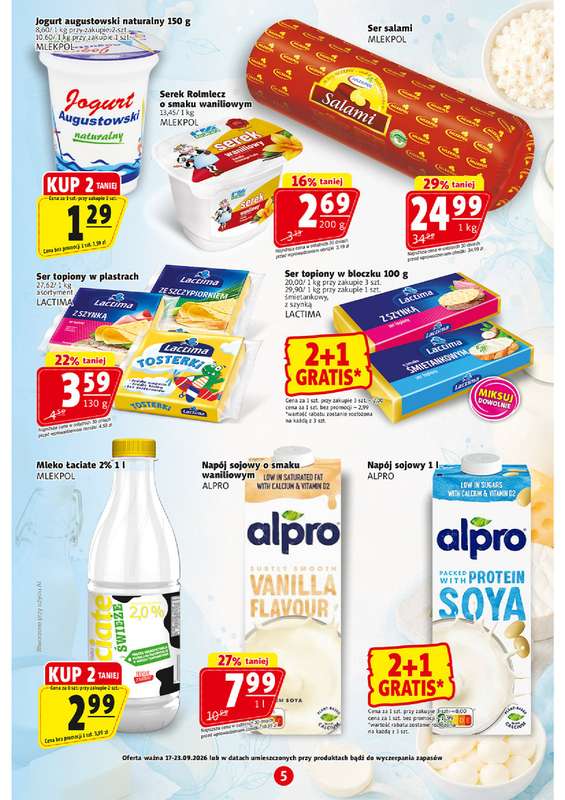 Prim Market - gazetka promocyjna Gazetka od czwartku 17.09 do środy 23.09 - strona 5