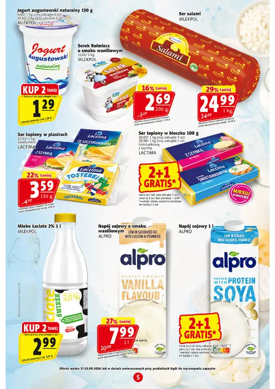 Prim Market - gazetka promocyjna Gazetka od czwartku 17.09 do środy 23.09 - strona 5