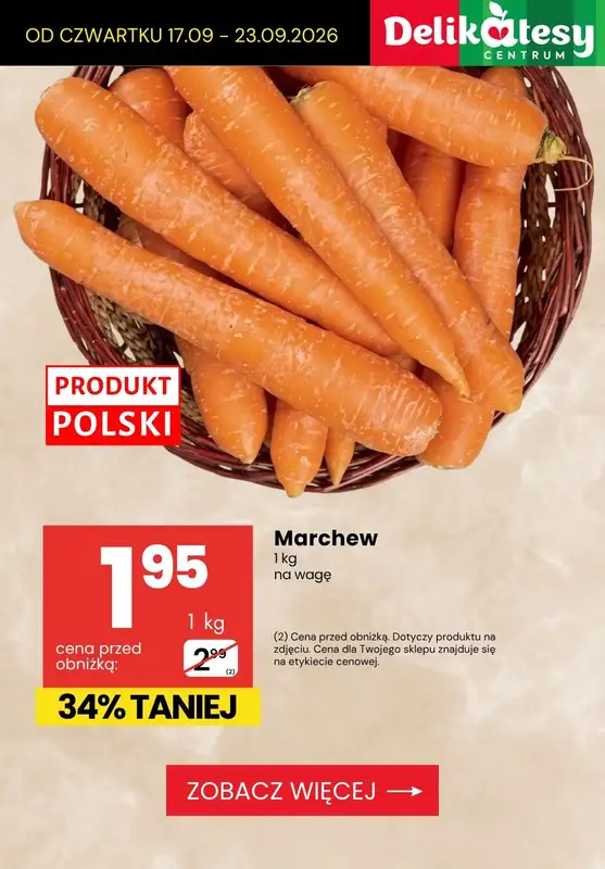 Delikatesy Centrum - gazetka promocyjna Owoce i warzywa do -50% od czwartku 17.09 do środy 23.09 - strona 4