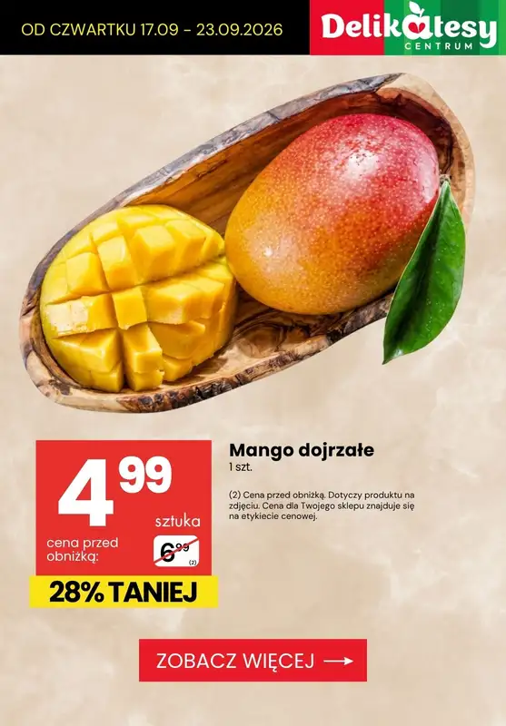 Delikatesy Centrum - gazetka promocyjna Owoce i warzywa do -50% od czwartku 17.09 do środy 23.09 - strona 9