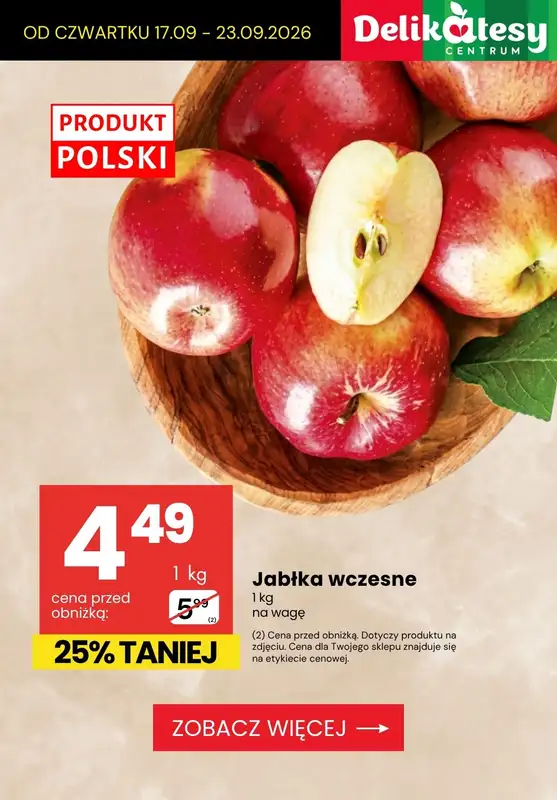 Delikatesy Centrum - gazetka promocyjna Owoce i warzywa do -50% od czwartku 17.09 do środy 23.09 - strona 8