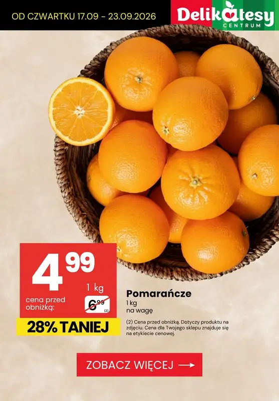 Delikatesy Centrum - gazetka promocyjna Owoce i warzywa do -50% od czwartku 17.09 do środy 23.09 - strona 7