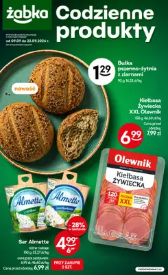 Żabka - gazetka promocyjna Gazetka Spożywcza od środy 09.09 do wtorku 22.09