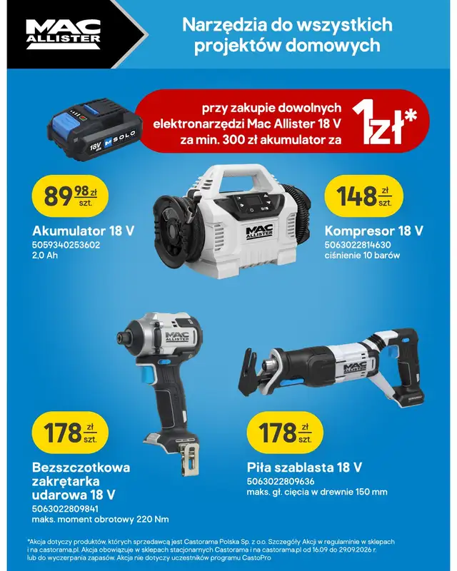 Castorama - gazetka promocyjna Elektronarzędzia od środy 16.09 do wtorku 29.09 - strona 2