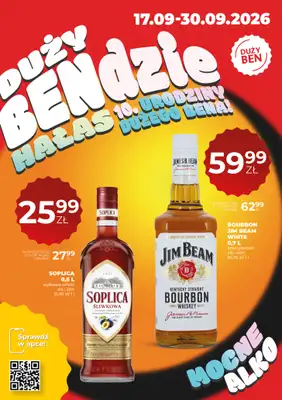 Duży Ben - gazetka promocyjna Gazetka alkoholowa od czwartku 17.09 do środy 30.09