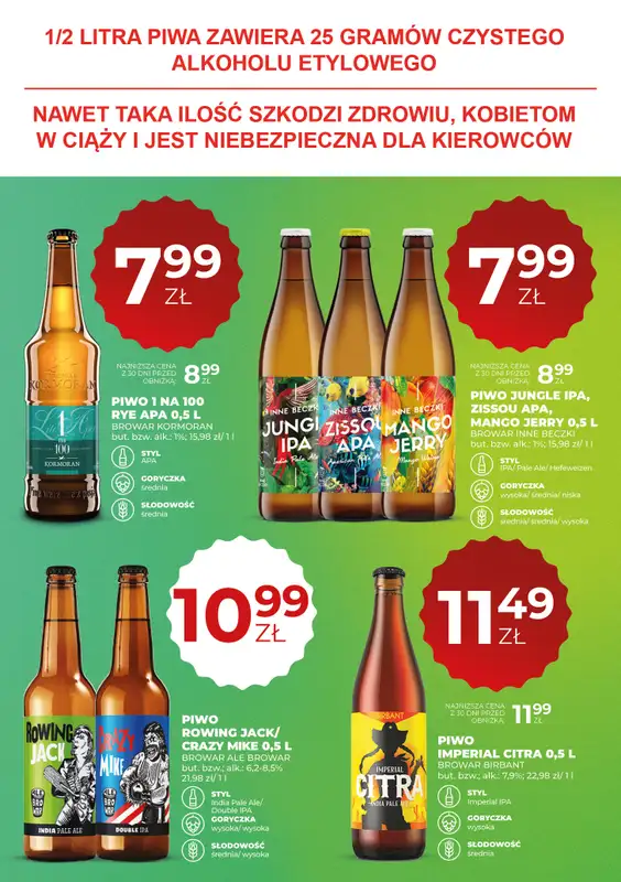 Duży Ben - gazetka promocyjna Gazetka piwna od czwartku 17.09 do środy 30.09 - strona 13