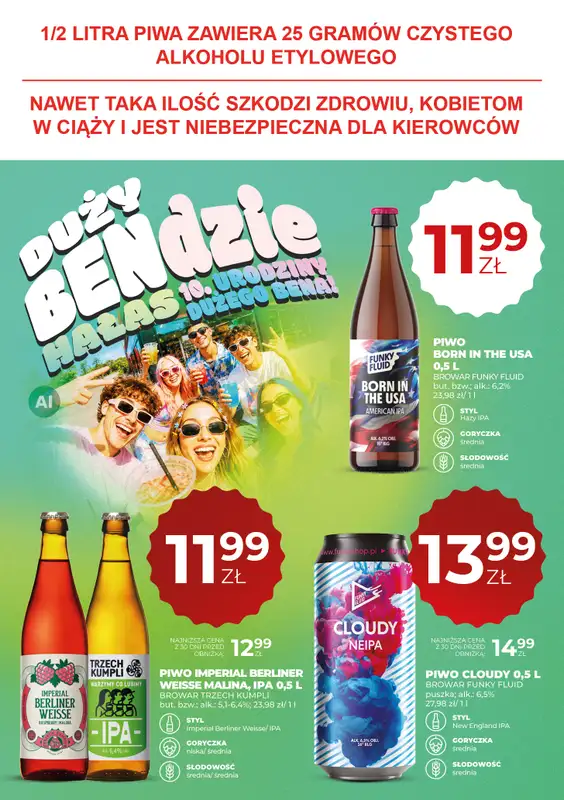 Duży Ben - gazetka promocyjna Gazetka piwna od czwartku 17.09 do środy 30.09 - strona 16