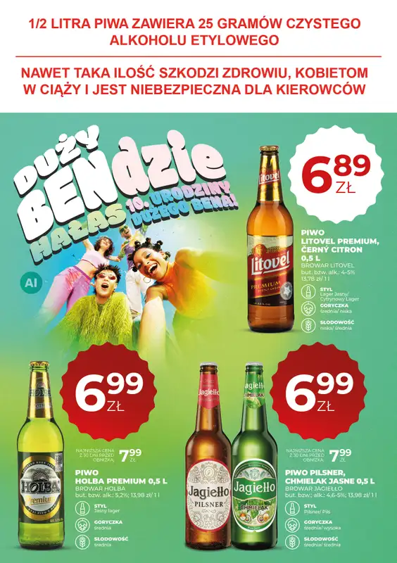 Duży Ben - gazetka promocyjna Gazetka piwna od czwartku 17.09 do środy 30.09 - strona 12
