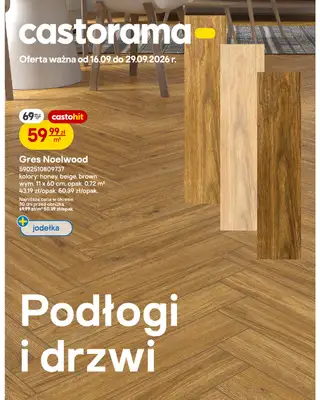 Castorama - gazetka promocyjna Podłogi i drzwi od środy 16.09 do wtorku 29.09
