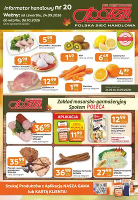 Społem Częstochowa - gazetka promocyjna Gazetka od czwartku 24.09 do wtorku 06.10