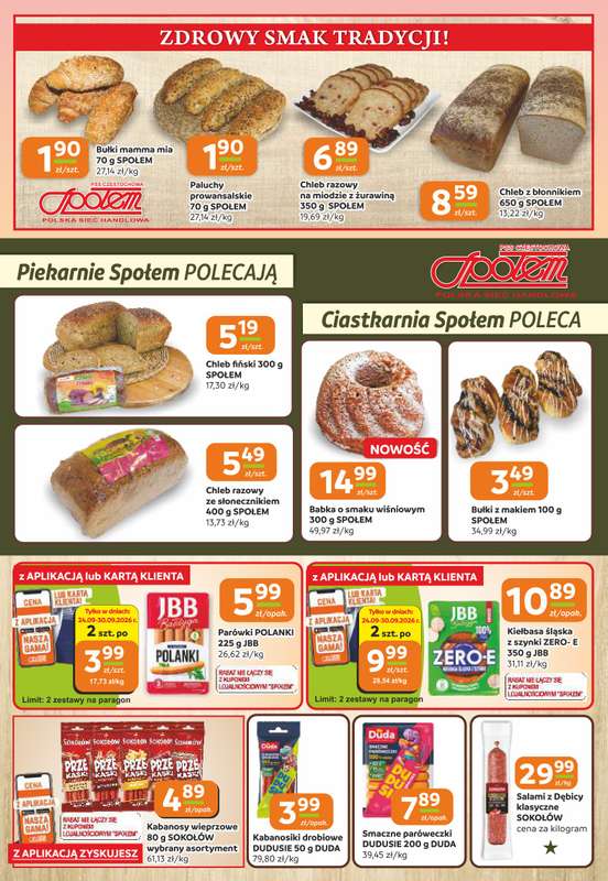 Społem Częstochowa - gazetka promocyjna Gazetka od czwartku 24.09 do wtorku 06.10 - strona 2