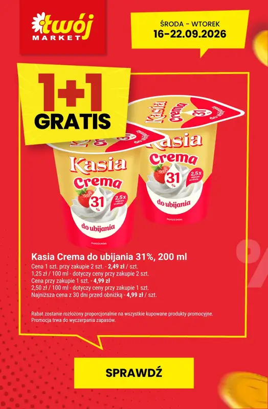 Twój Market - gazetka promocyjna Najlepsze promocje! od czwartku 17.09 do wtorku 22.09 - strona 2