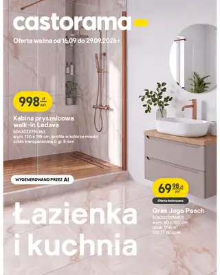 Castorama - gazetka promocyjna Łazienka i kuchnia od środy 16.09 do wtorku 29.09