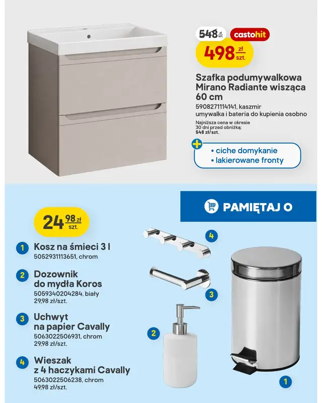 Castorama - gazetka promocyjna Łazienka i kuchnia od środy 16.09 do wtorku 29.09 - strona 13