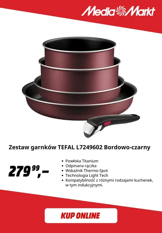 Media Markt - gazetka promocyjna -50% na drugi, tańszy wybrany produkt marki Tefal od środy 16.09 do środy 30.09 - strona 6