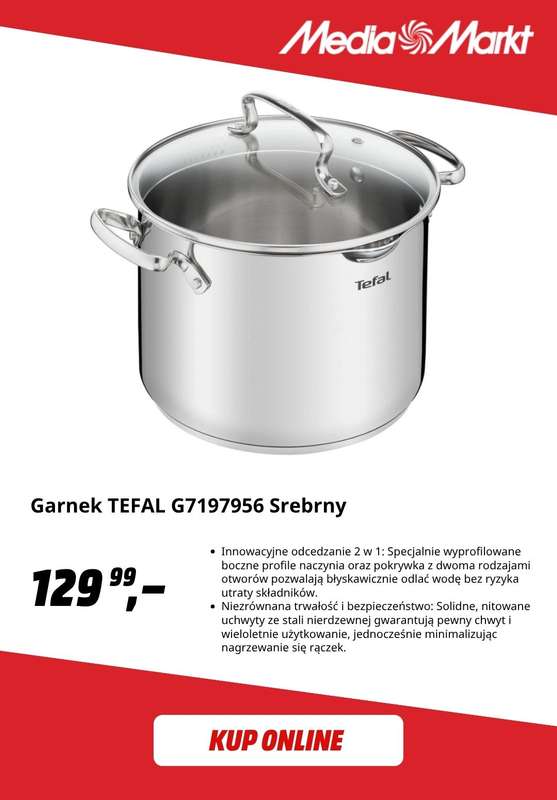 Media Markt - gazetka promocyjna -50% na drugi, tańszy wybrany produkt marki Tefal od środy 16.09 do środy 30.09 - strona 7