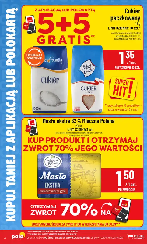POLOmarket - gazetka promocyjna Kupuj taniej z aplikacją lub polokartą od środy 16.09 do wtorku 22.09 - strona 4