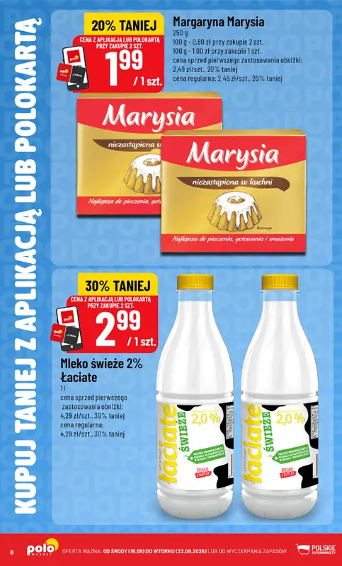 POLOmarket - gazetka promocyjna Kupuj taniej z aplikacją lub polokartą od środy 16.09 do wtorku 22.09 - strona 8