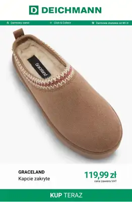 Deichmann - gazetka promocyjna Ciepłe kapcie damskie od czwartku 17.09  - strona 5