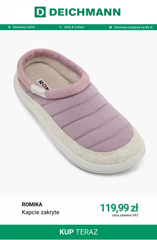 Deichmann - gazetka promocyjna Ciepłe kapcie damskie od czwartku 17.09  - strona 11