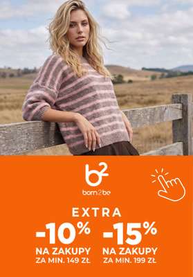 Born2be - gazetka promocyjna Do -15% na zakupy od środy 16.09 do czwartku 17.09
