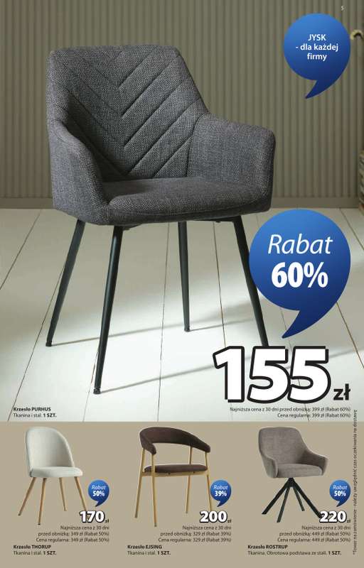 Jysk - gazetka promocyjna Świetna oferta dla domu. Rabat do 60% od środy 23.09 do niedzieli 11.10 - strona 5